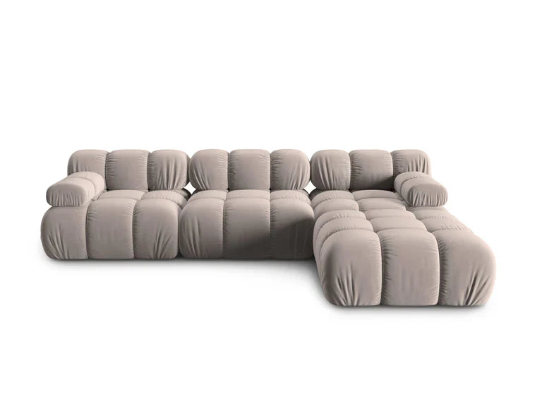 "Tropea" velvet - hoek bank
