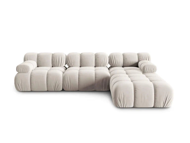 "Tropea" velvet - hoek bank
